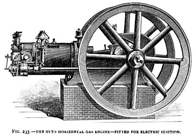 The Otto Gas Engine (with Electric Ignition)